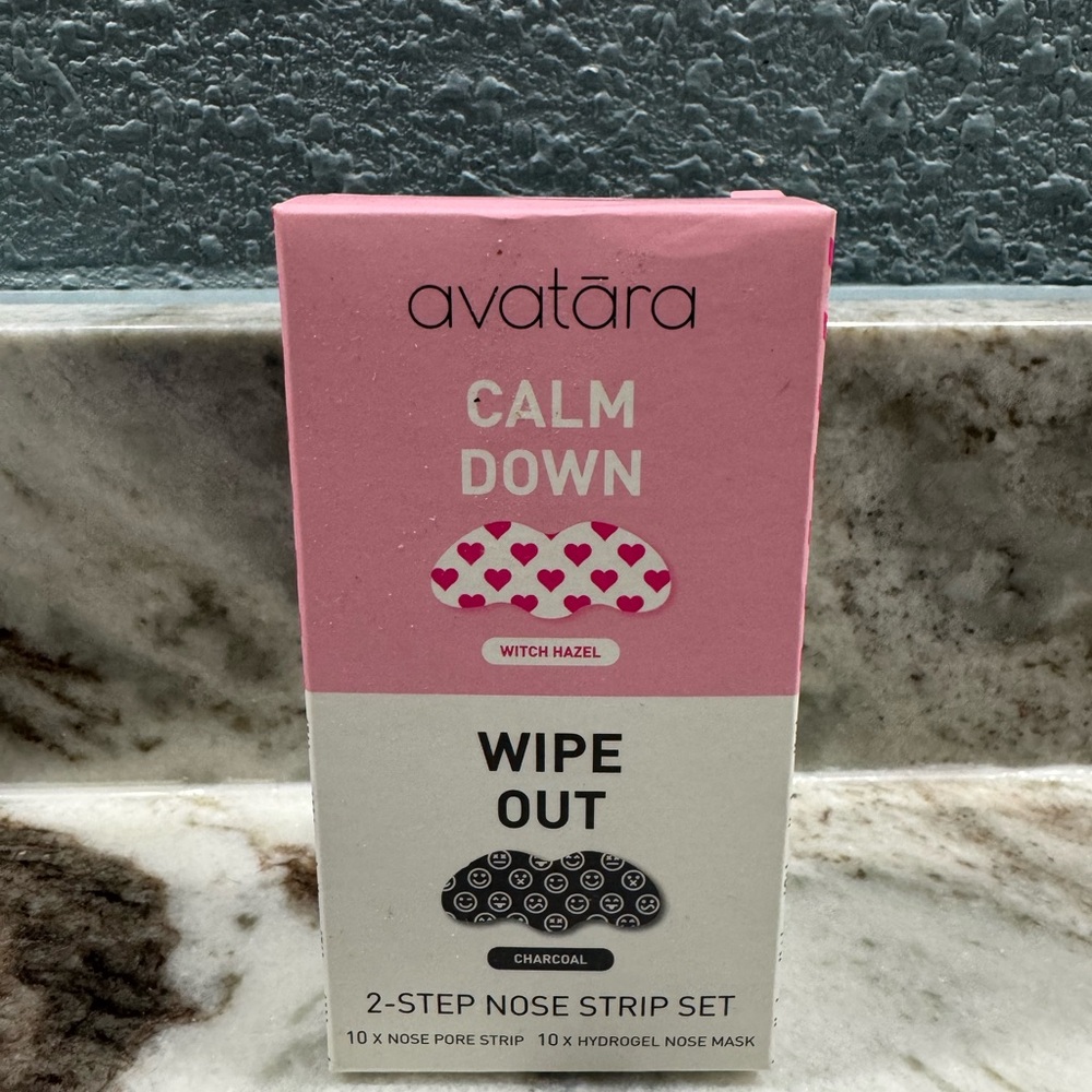 Avatara Calm Down and Wipe Out 2-Step Nose Strip Set Pore Strip and Nose Mask